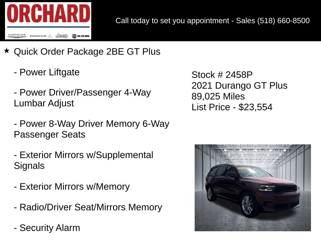 Used 2021 Dodge Durango GT RWD image 10