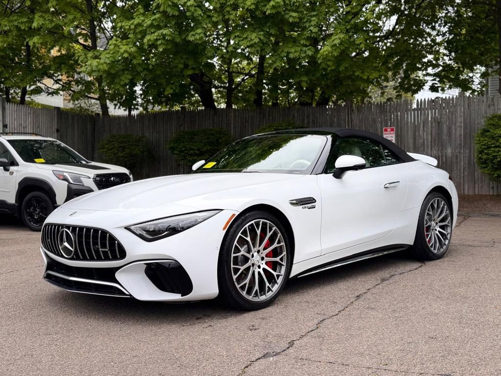 Used 2022 Mercedes-Benz SL 55 AMG 4MATIC w/ AMG Exterior Chrome Package image 2