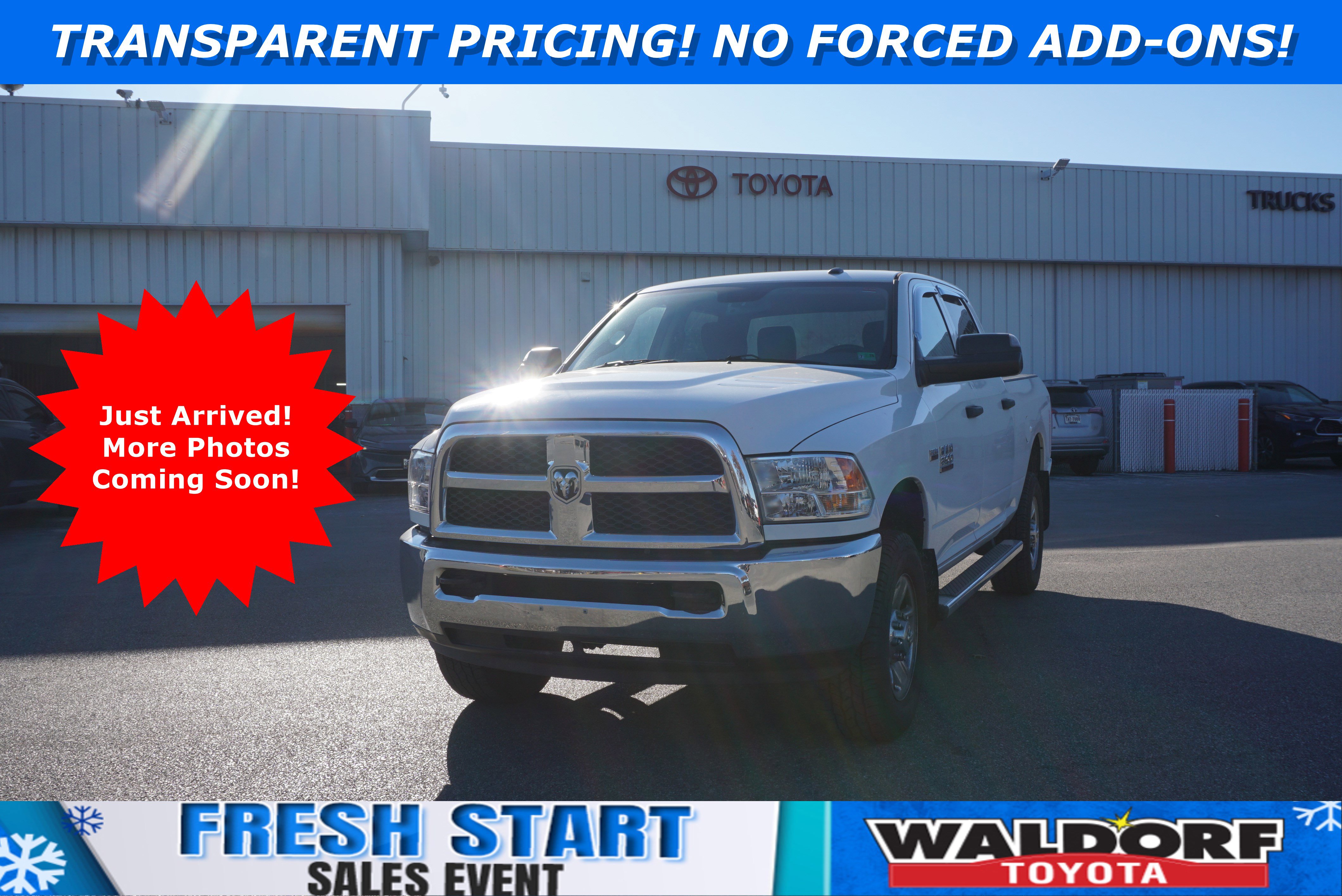 Used 2018 RAM 3500 Tradesman w/ Chrome Appearance Group