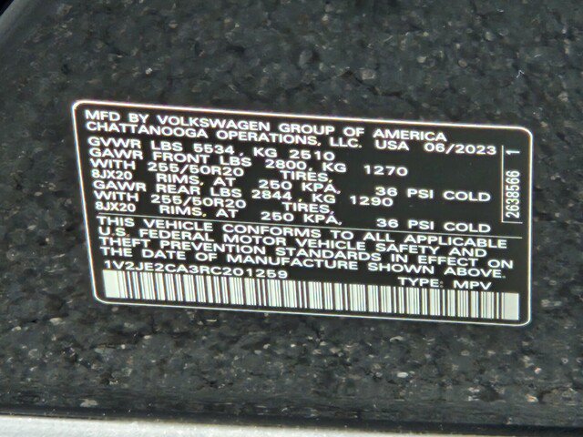 Used 2024 Volkswagen Atlas Cross Sport SE w/ Panoramic Sunroof Package FWD image 27