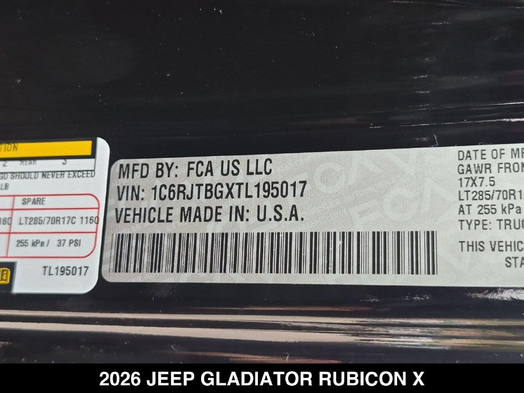 New 2026 Jeep Gladiator Rubicon AWD/4WD image 25