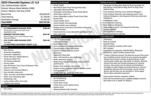 Used 2024 Chevrolet Equinox LS w/ LS Convenience Package image 30