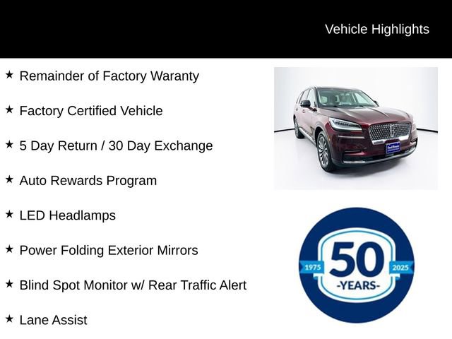 Certified 2022 Lincoln Aviator AWD w/ Premium Package image 7