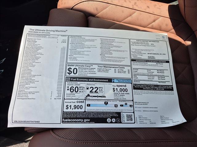 New 2026 BMW X5 xDrive50e w/ M Sport Package AWD/4WD image 17