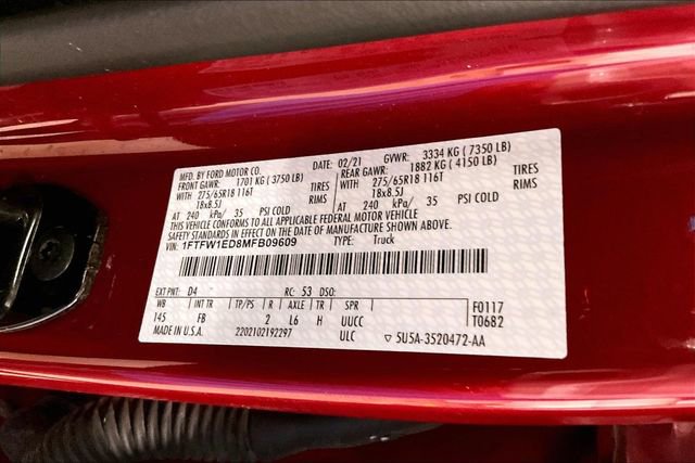 Used 2021 Ford F150 XLT w/ Equipment Group 302A High AWD/4WD image 37