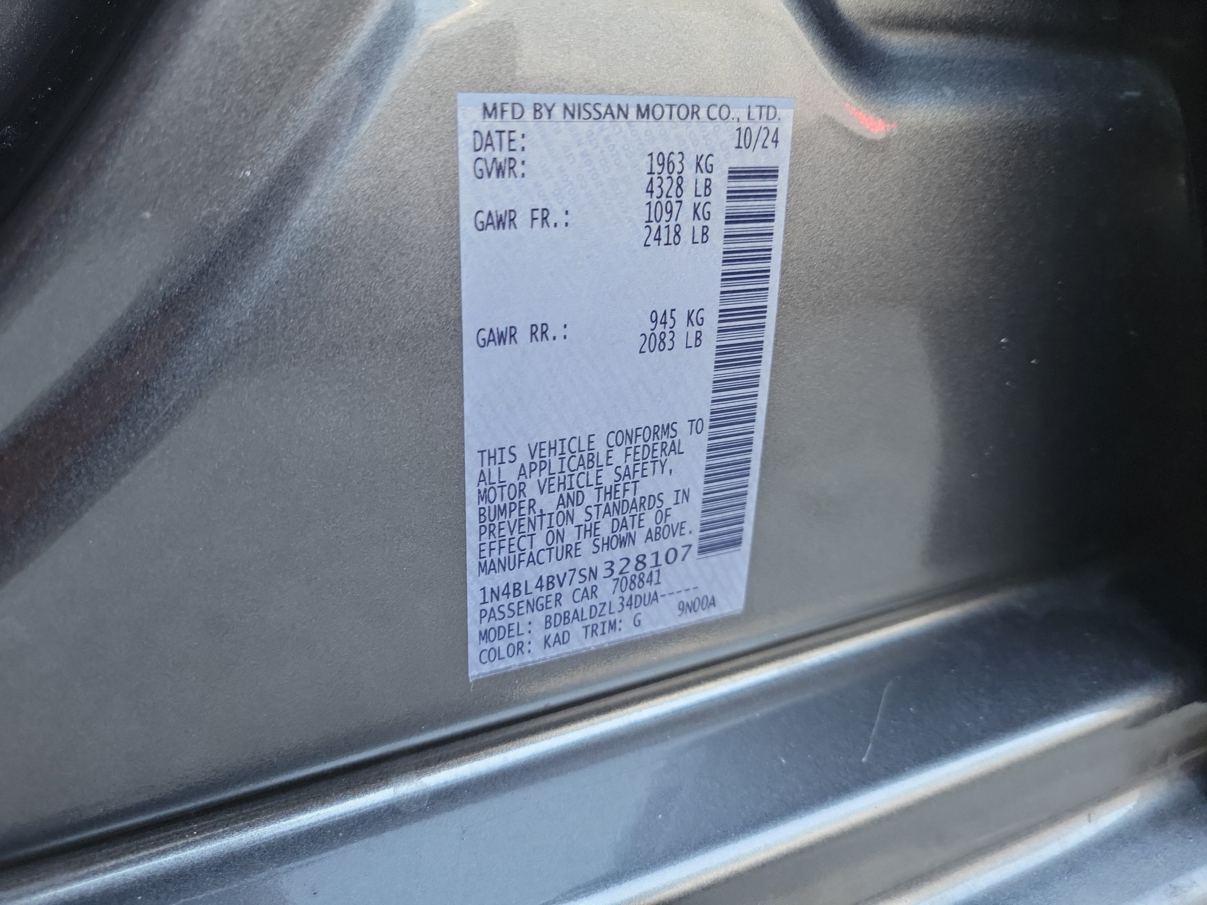 Certified 2025 Nissan Altima 2.5 S FWD image 30