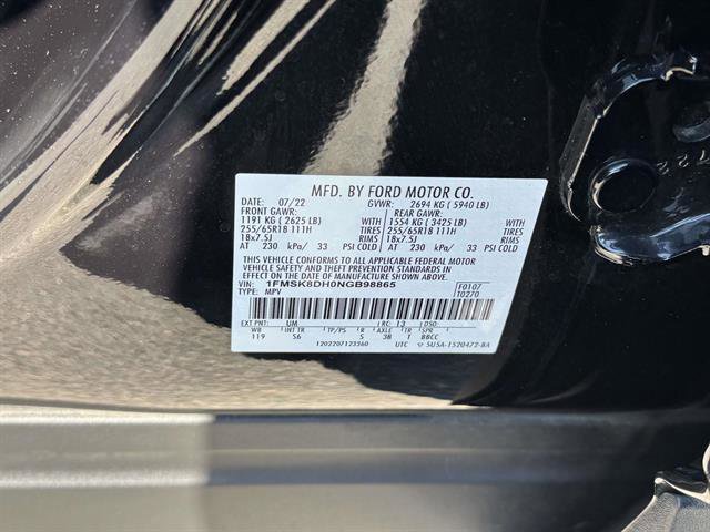 Used 2022 Ford Explorer XLT w/ Equipment Group 202A image 46