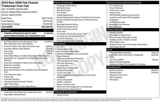 New 2024 RAM 3500 Tradesman w/ Chrome Appearance Group image 29