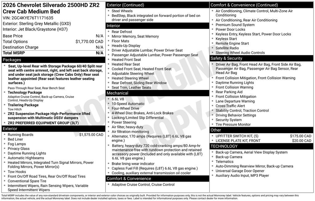 New 2026 Chevrolet Silverado 2500 ZR2 image 45