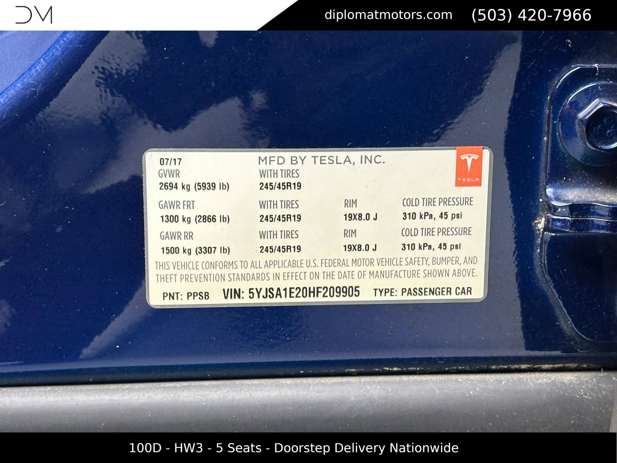 Used 2017 Tesla Model S 100D image 47