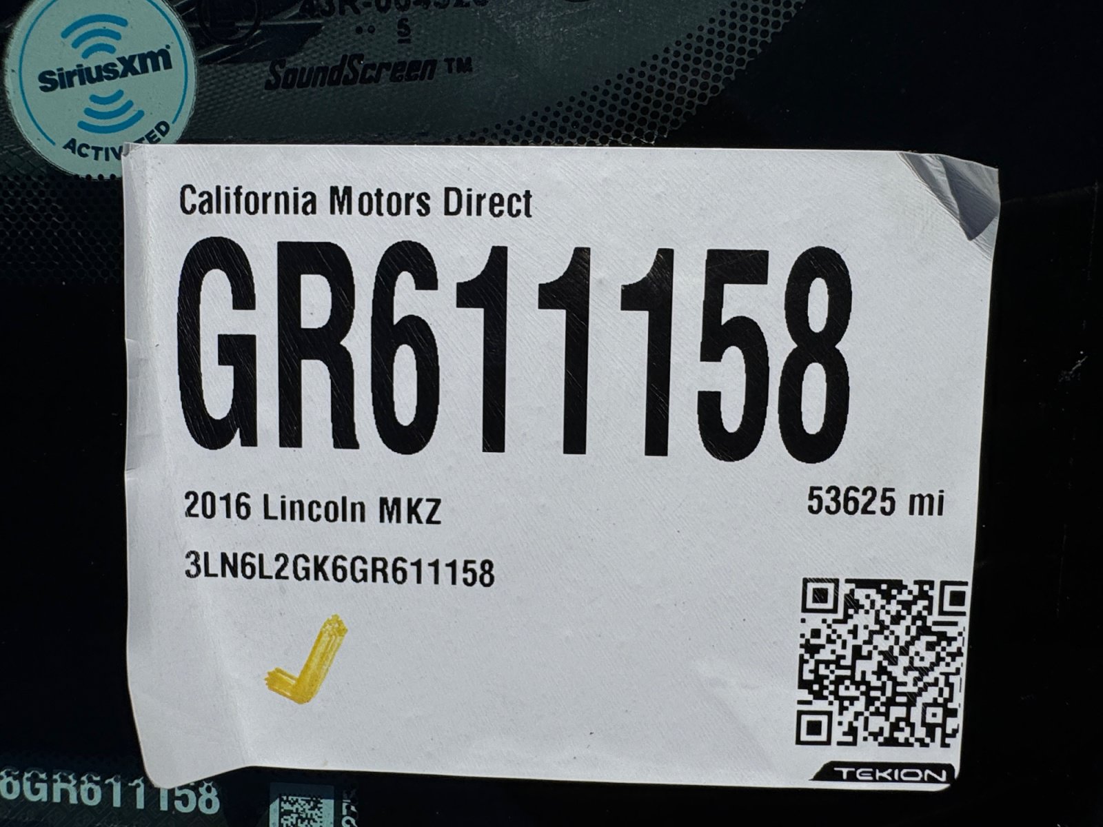 Used 2016 Lincoln MKZ w/ Equipment Group 300A Reserve FWD image 18