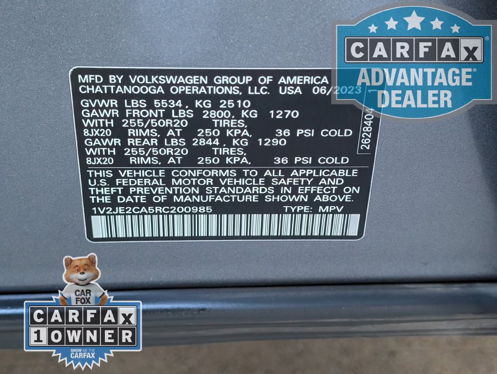 Used 2024 Volkswagen Atlas Cross Sport SE w/ Panoramic Sunroof Package FWD image 34