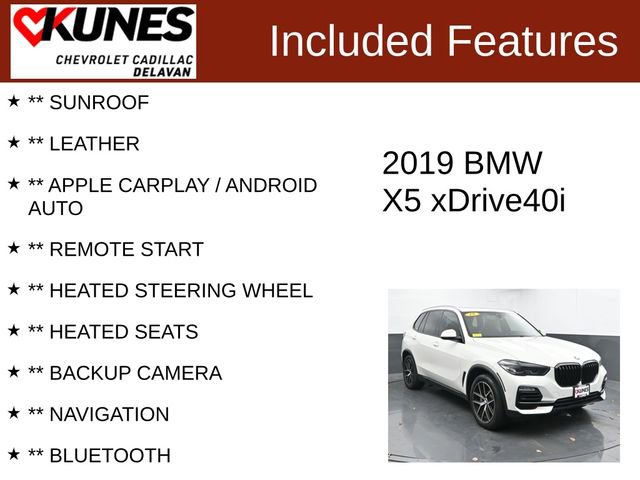 Used 2019 BMW X5 xDrive40i w/ Convenience Package image 3