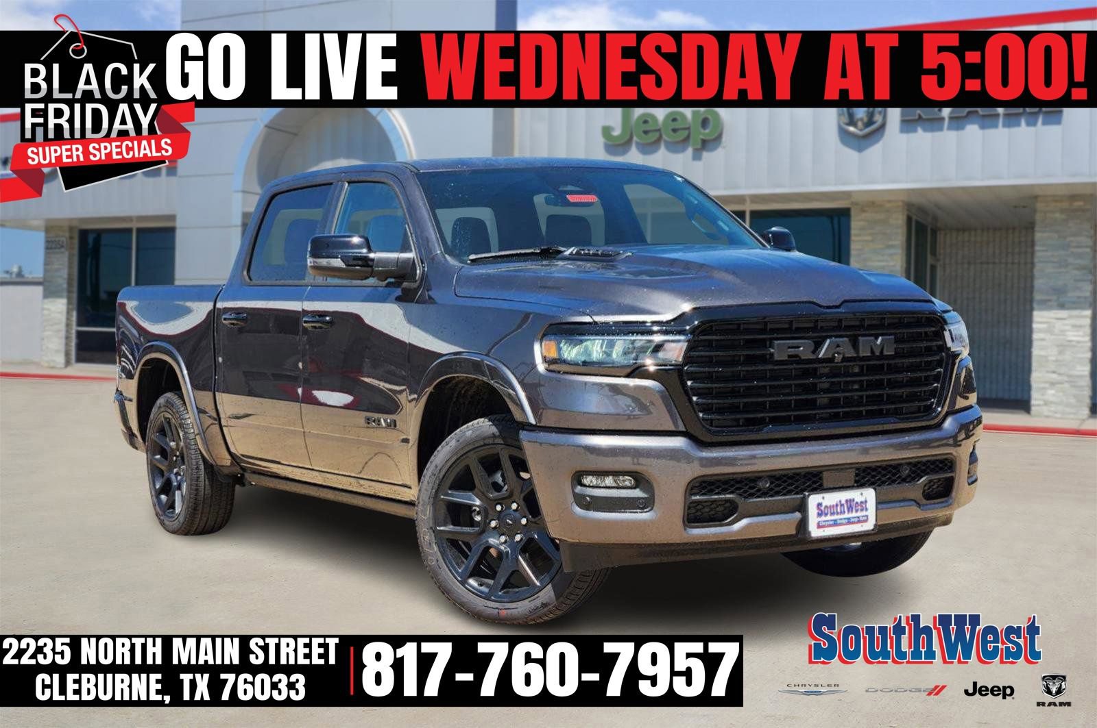 New 2025 RAM 1500 Laramie w/ Night Edition