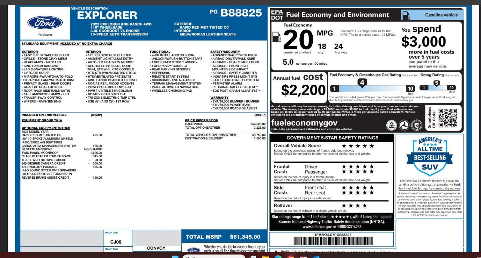 Used 2023 Ford Explorer King Ranch w/ Technology Package image 4