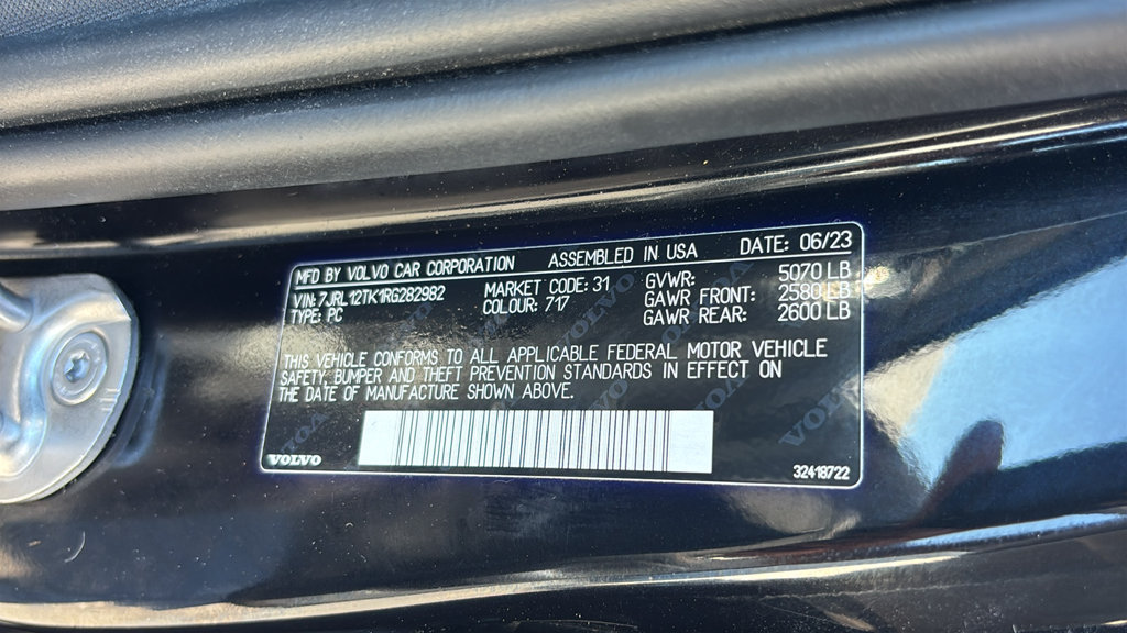 Certified 2024 Volvo S60 B5 Core w/ Climate Package AWD/4WD image 32