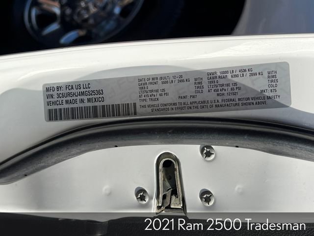 Used 2021 RAM 2500 Tradesman w/ Towing Technology Group image 36