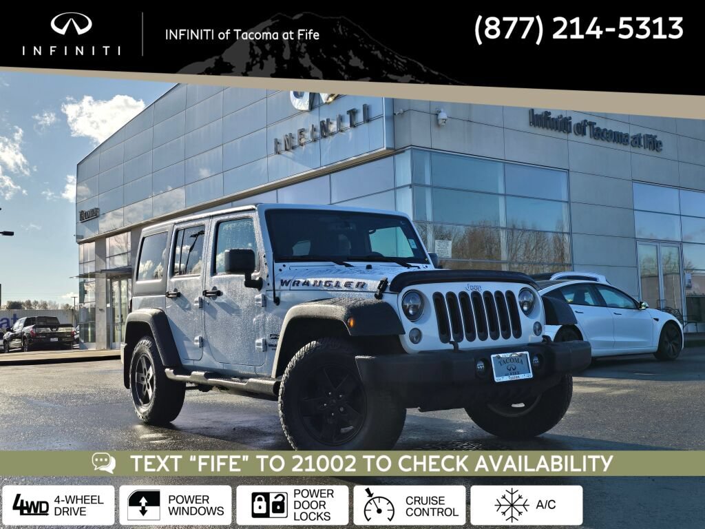 Used 2016 Jeep Wrangler Unlimited Sport w/ Quick Order Package 23S AWD/4WD image 1