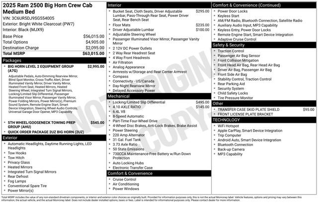 Used 2025 RAM 2500 Big Horn AWD/4WD image 25