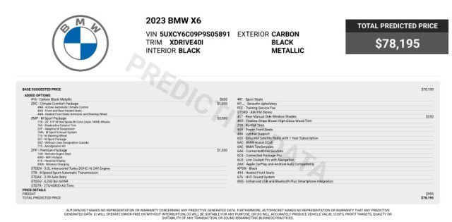 Used 2023 BMW X6 xDrive40i AWD/4WD image 3