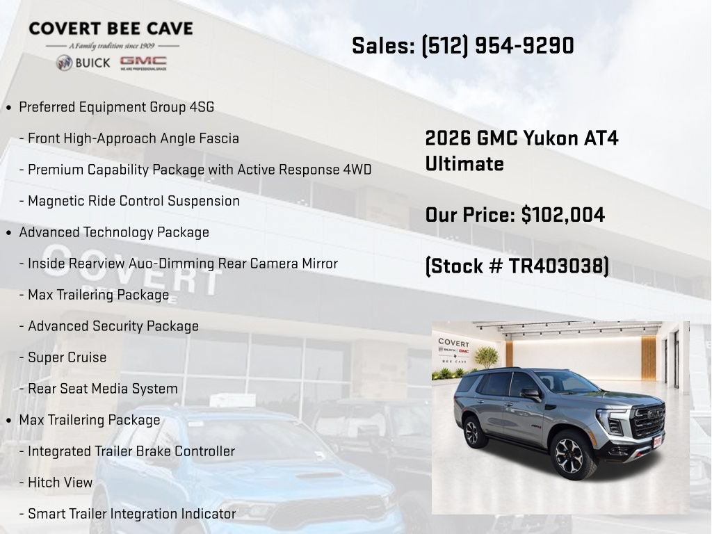 New 2026 GMC Yukon AT4 Ultimate AWD/4WD image 19
