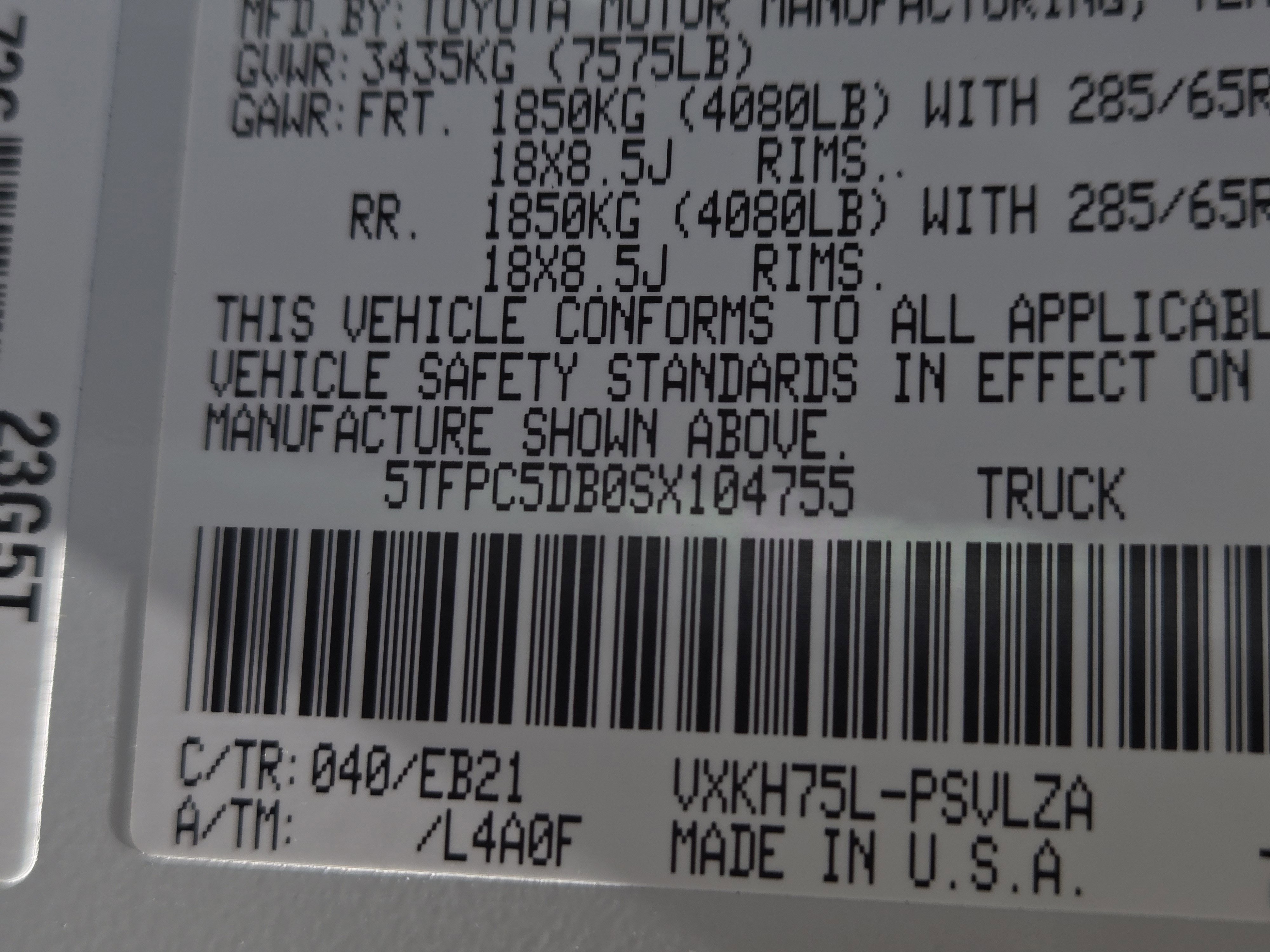 New 2025 Toyota Tundra TRD Pro image 20