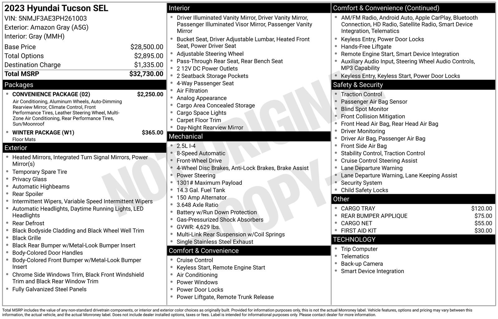 Used 2023 Hyundai Tucson SEL w/ Convenience Package FWD image 6
