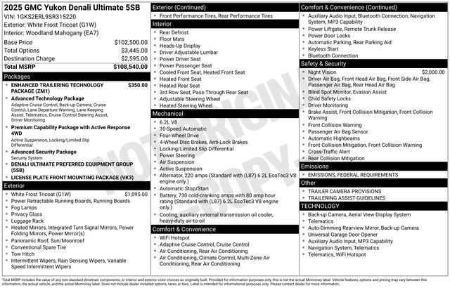 Used 2025 GMC Yukon Denali Ultimate image 30