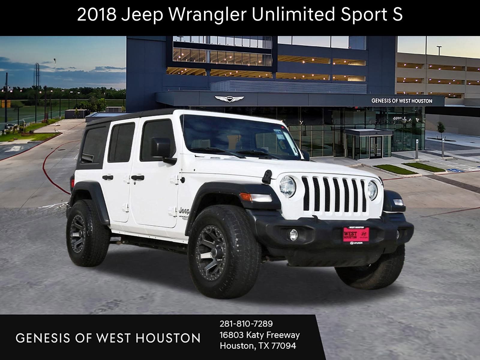 Used 2018 Jeep Wrangler Unlimited Sport S image 1