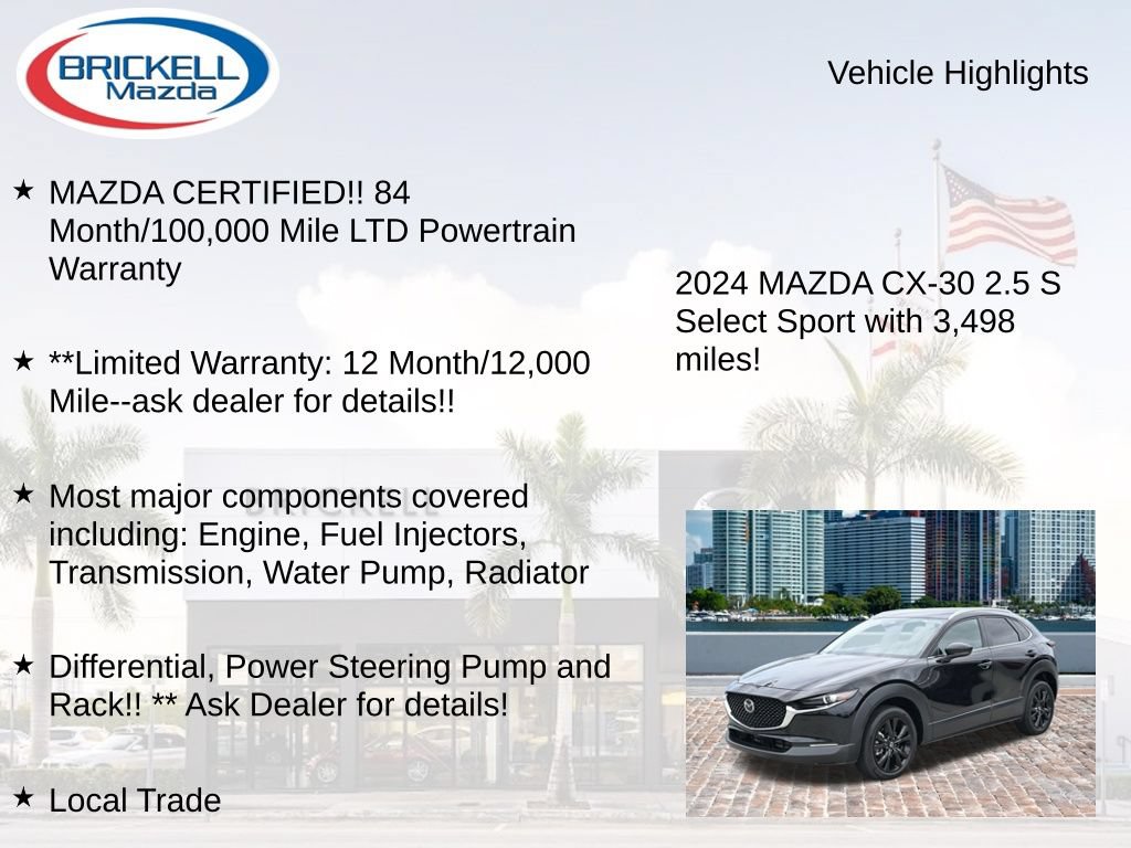 Used 2024 MAZDA CX-30 AWD 2.5 S w/ Select Sport Pkg image 16