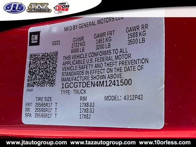 Used 2021 Chevrolet Colorado Z71 AWD/4WD image 18