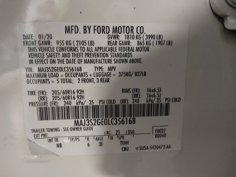 Used 2020 Ford EcoSport SE w/ SE Convenience Package FWD image 29