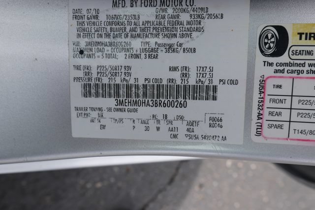 Used 2011 Mercury Milan w/ 102A Rapid Spec Order Code FWD image 23