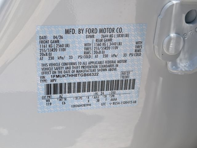 New 2026 Ford Explorer Platinum RWD image 12