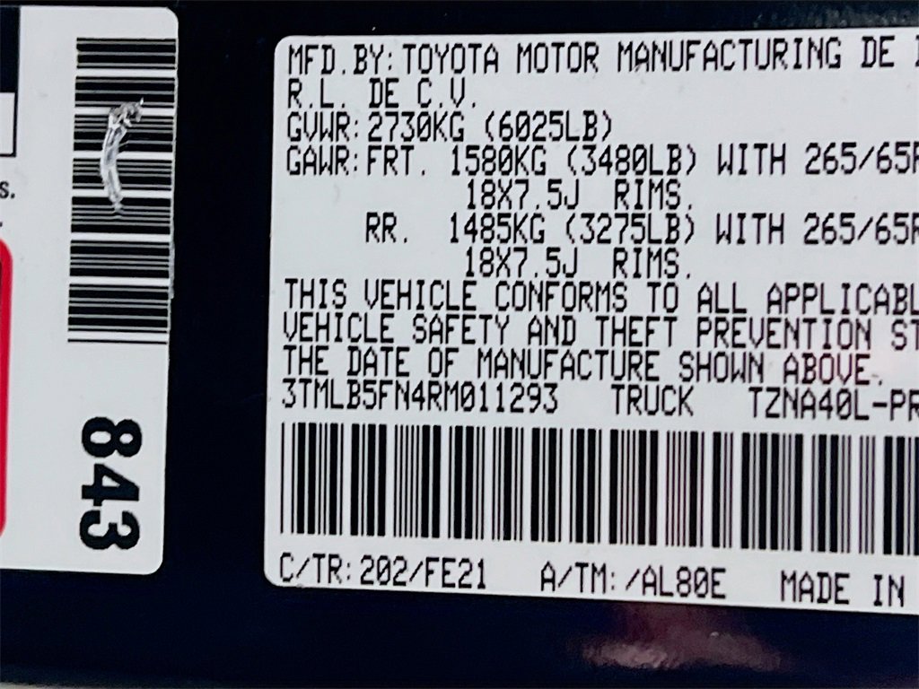 Certified 2024 Toyota Tacoma TRD Sport image 29