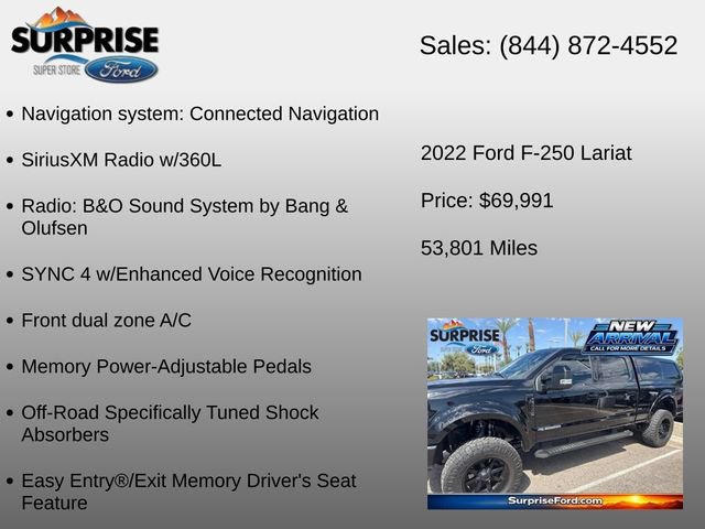 Used 2022 Ford F250 Lariat w/ Black Appearance Package AWD/4WD image 20