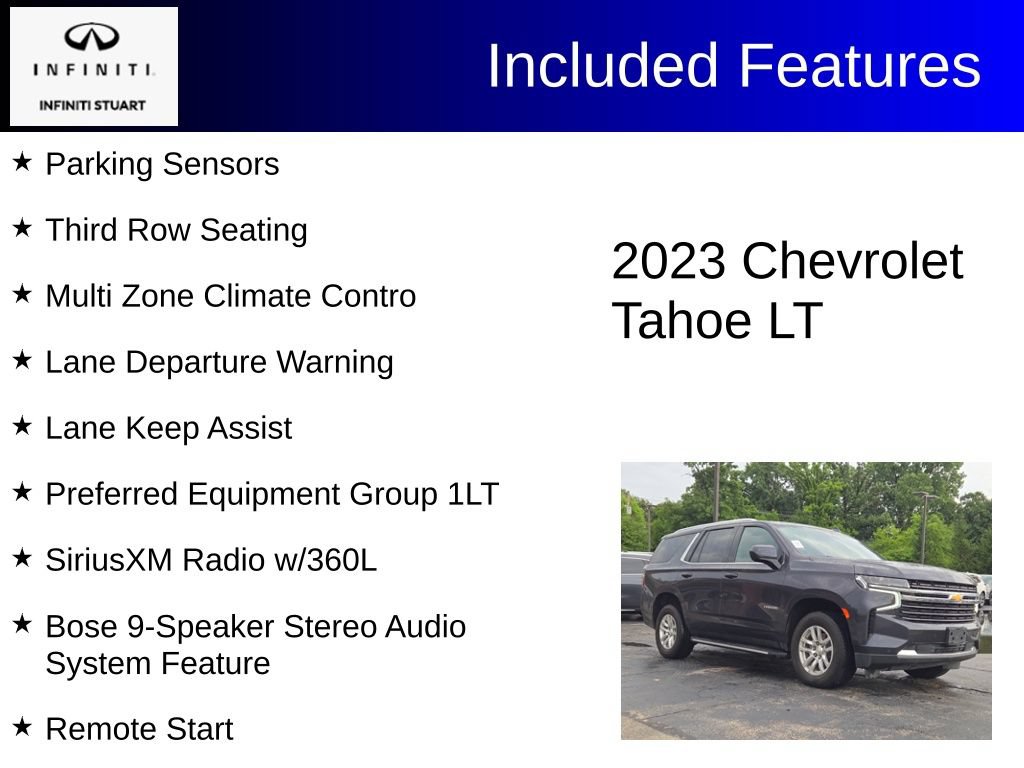 Used 2023 Chevrolet Tahoe LT AWD/4WD image 3