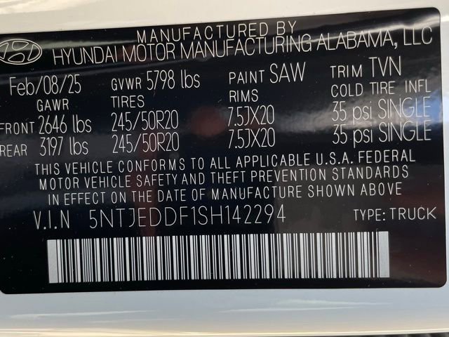 New 2025 Hyundai Santa Cruz Limited image 25