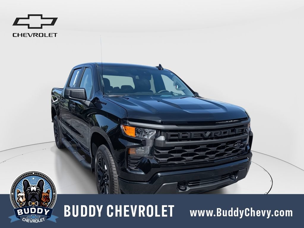 New 2026 Chevrolet Silverado 1500 Custom w/ LPO, Dark Essentials Package RWD image 1