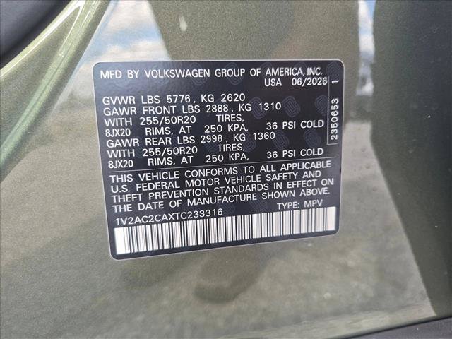 New 2026 Volkswagen Atlas Cross Sport SEL R-Line AWD/4WD image 18