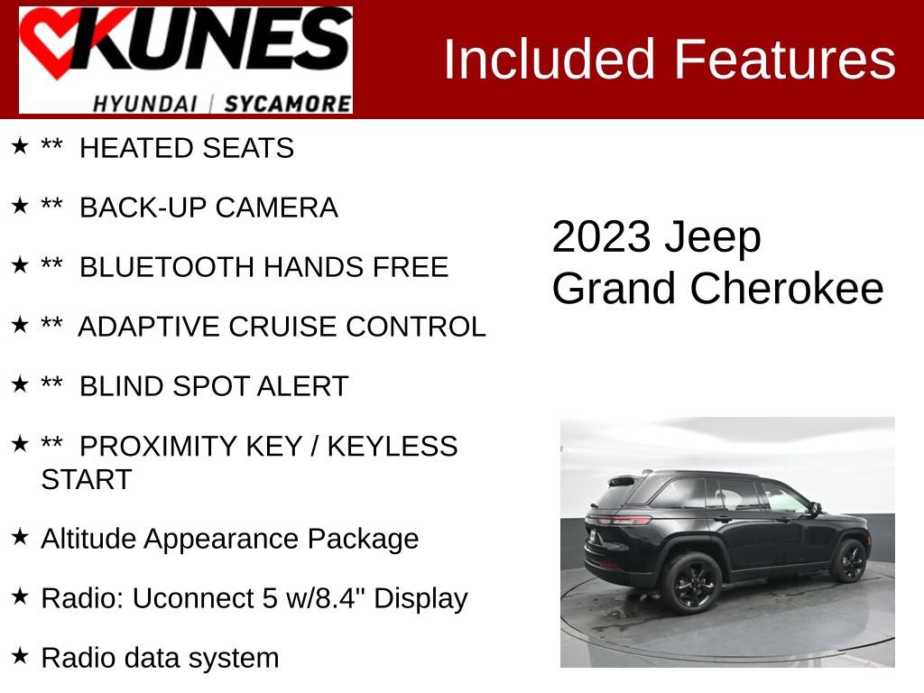 Used 2023 Jeep Grand Cherokee Altitude AWD/4WD image 2