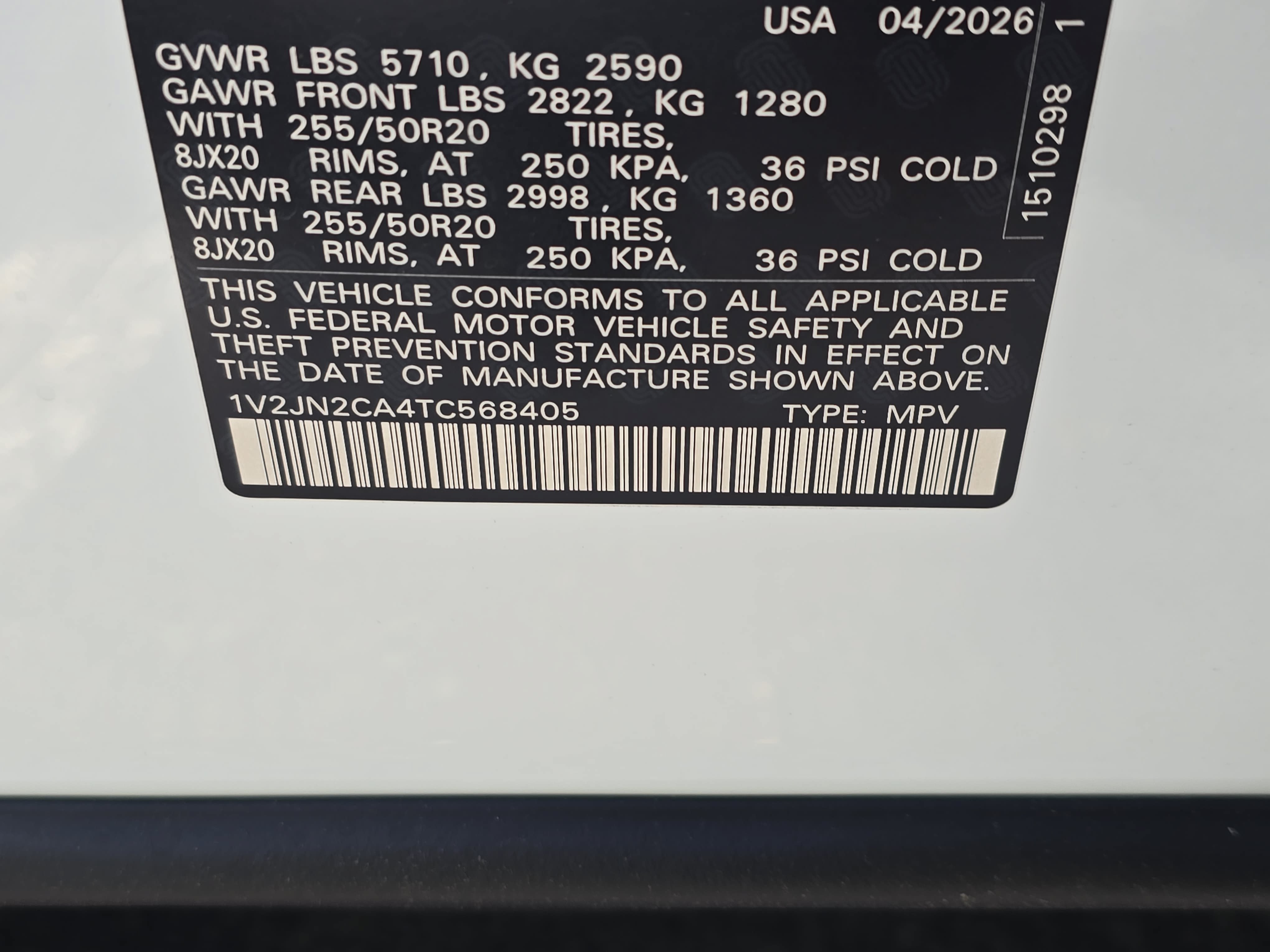 New 2026 Volkswagen Atlas SE FWD image 33