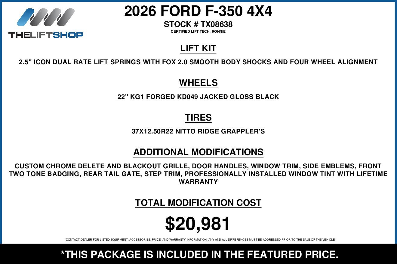 Used 2026 Ford F350 XLT w/ 360-Degree Camera Package image 2