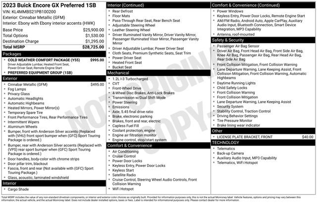 Certified 2023 Buick Encore GX Preferred w/ Cold Weather Comfort Package image 2
