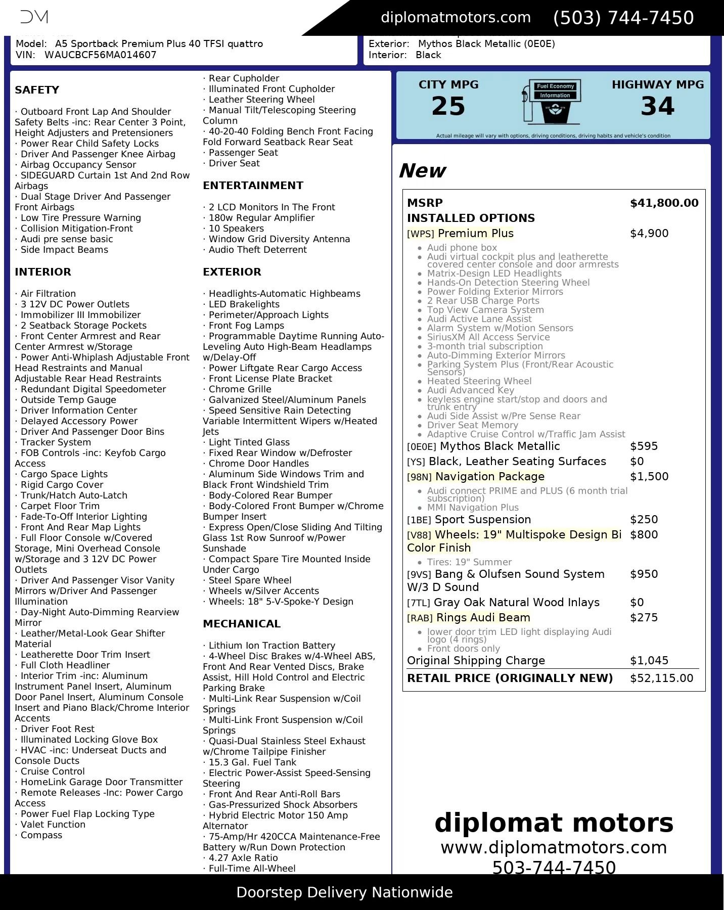 Used 2021 Audi A5 2.0T Premium Plus w/ Premium Plus image 2