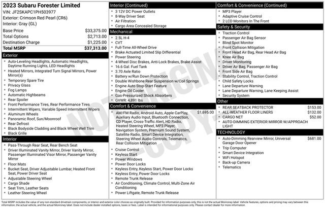 Certified 2023 Subaru Forester Limited image 13