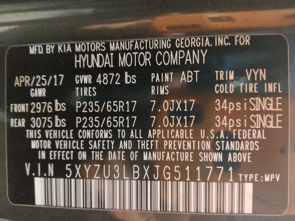 Used 2018 Hyundai Santa Fe Sport w/ 2.4L Value Package 02 FWD image 33