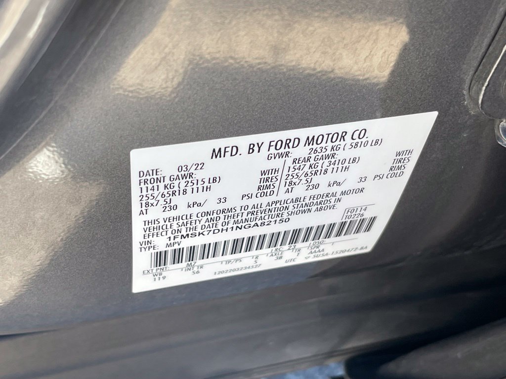 Used 2022 Ford Explorer XLT w/ Equipment Group 202A RWD image 37