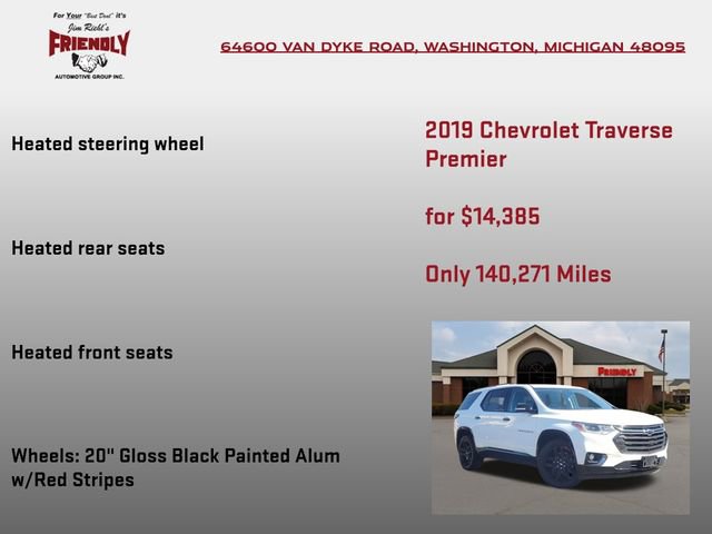 Used 2019 Chevrolet Traverse Premier w/ Redline Edition image 10