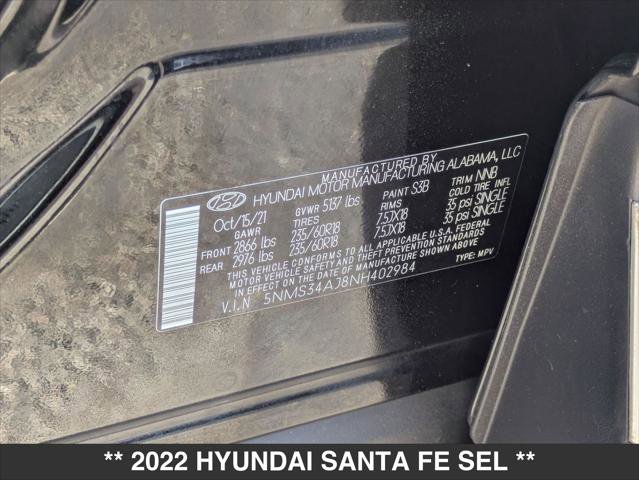 Used 2022 Hyundai Santa Fe SEL w/ Convenience + Premium Package image 21